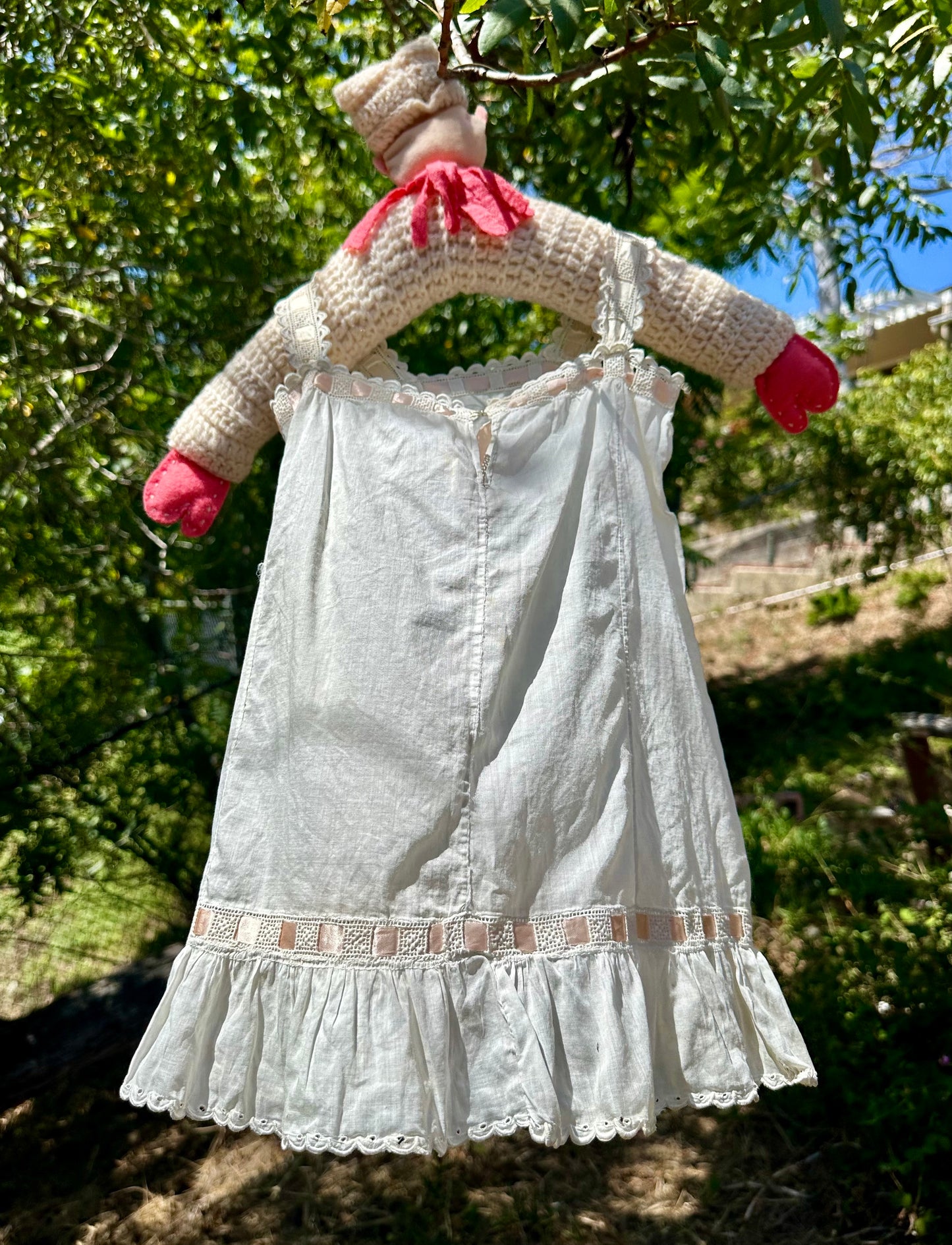 Enchanting Antique 1930's and 1910's Edwardian 2-Piece Girls Dress Set