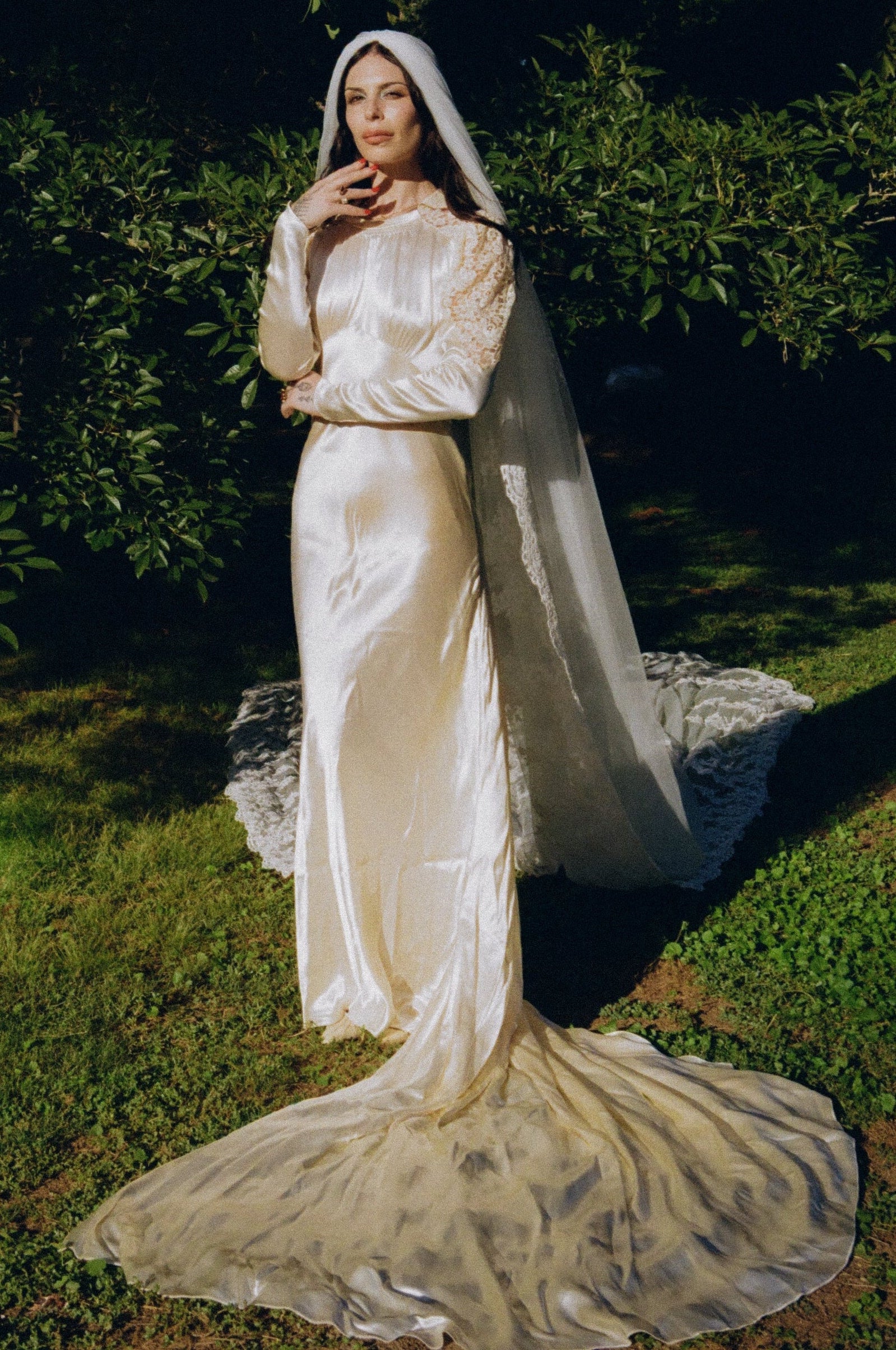 knee length dresses for ladies Loyola Wedding Dress | Classic Chic Satin Gown main image 0
