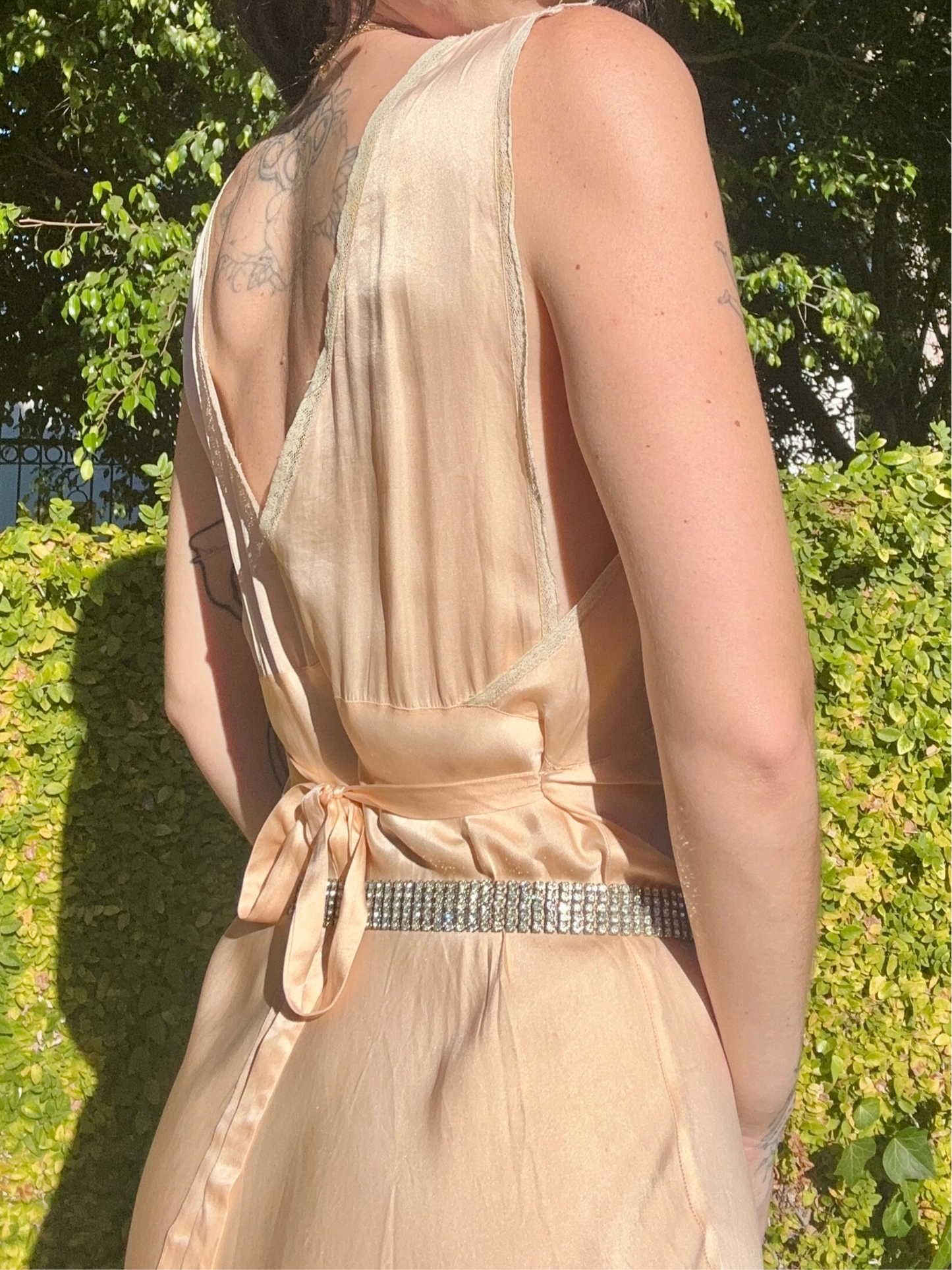 Antique NRA 1930’s Pale Pink Silk and Lace Slip Dress by: Wonder Maid Mutual Garments - One of One