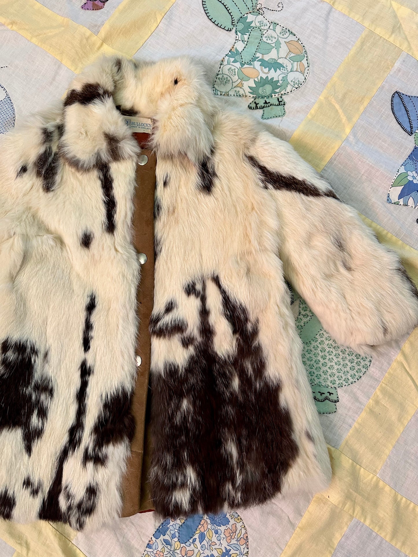Rare Vintage 1950's Girls Spotted Fur Coat