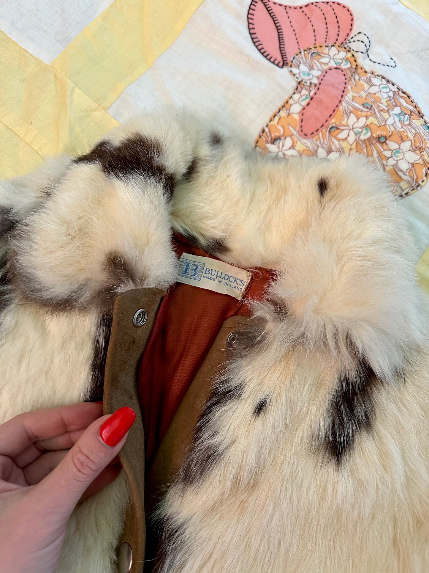 Rare Vintage 1950's Girls Spotted Fur Coat