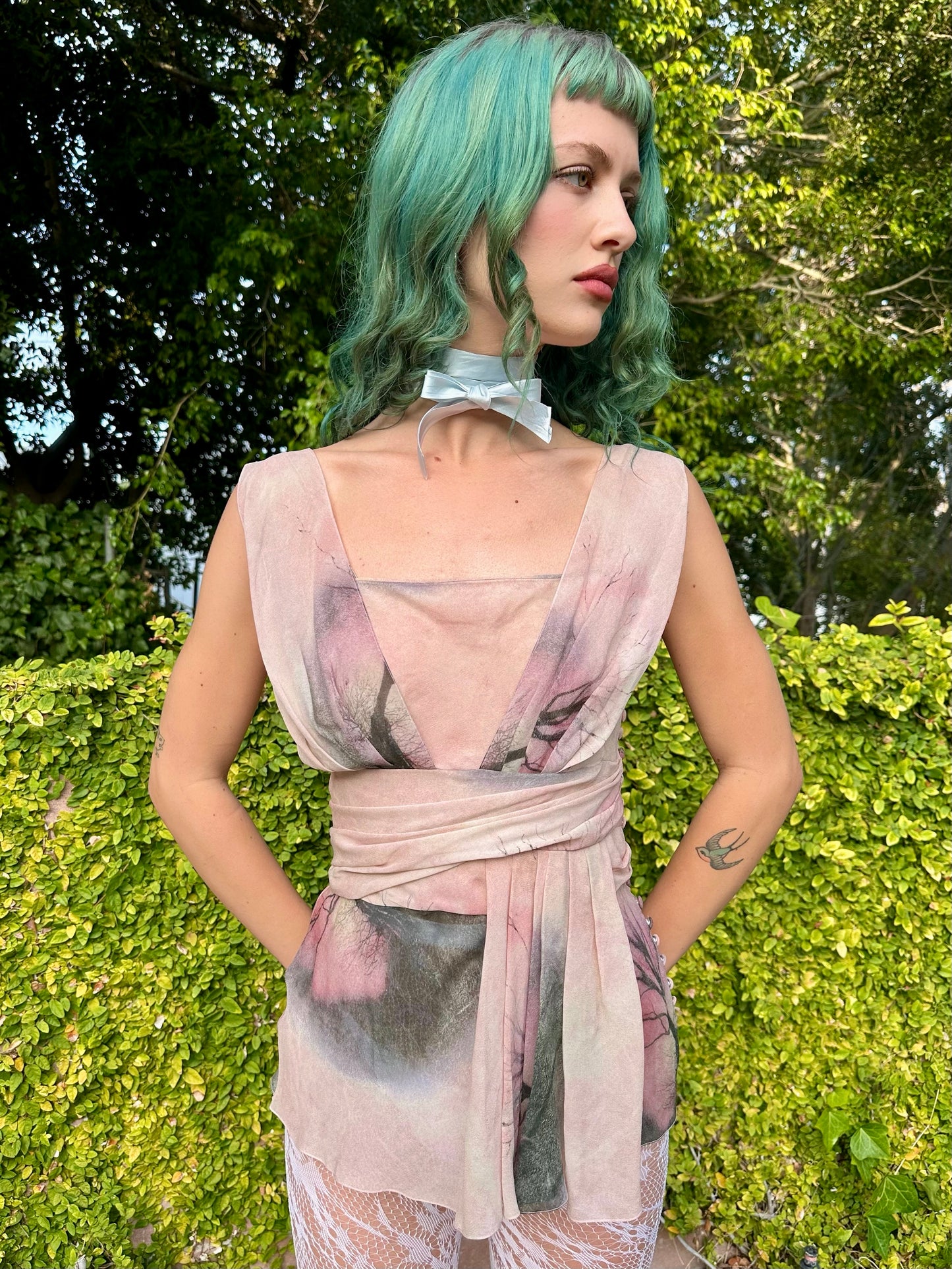Vintage 2000's John Galliano Silk Chiffon Blouse - Iconic Collectors Piece