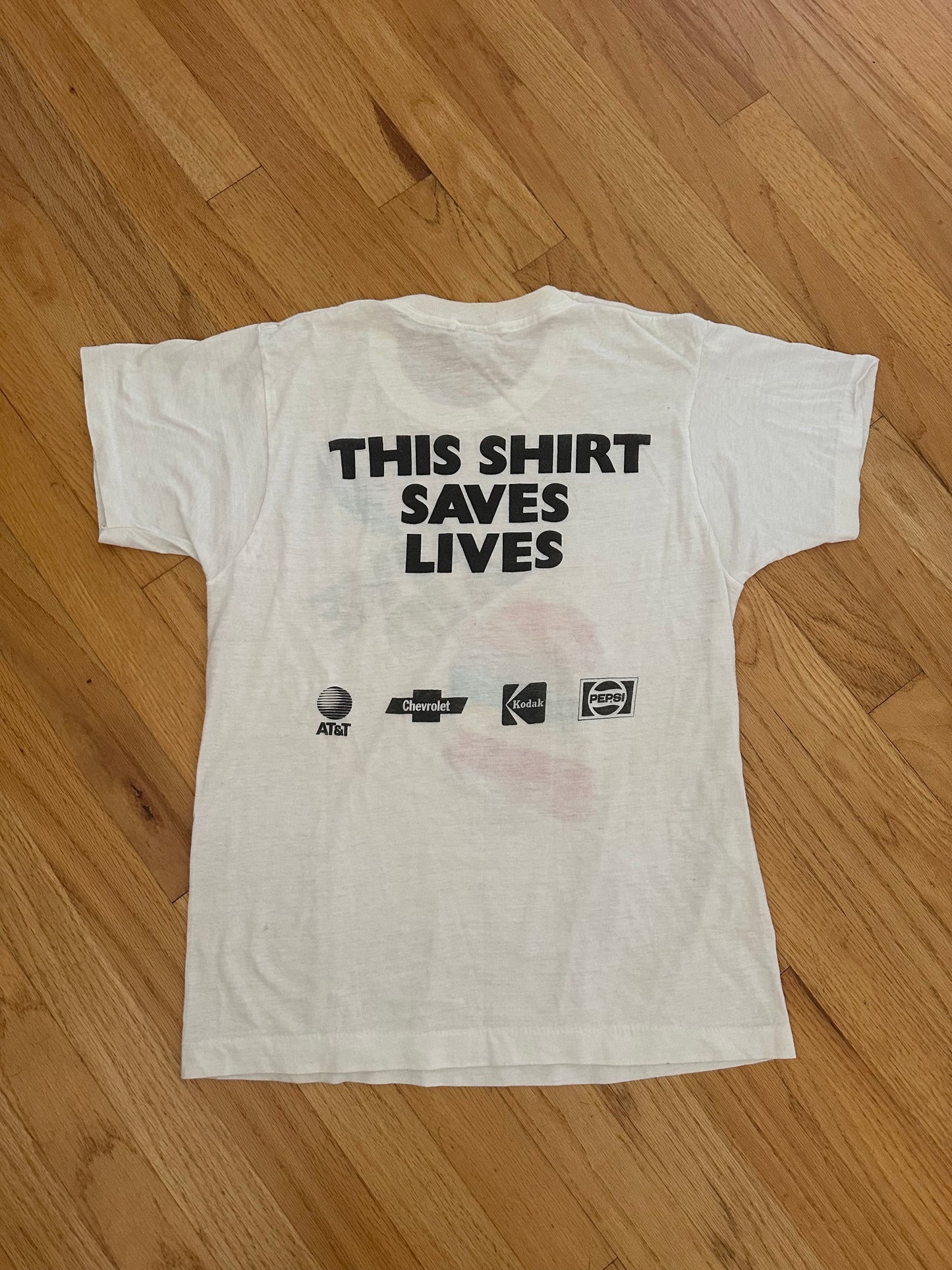 Rare Vintage Live Aid T-Shirt, Single Stitch, 1985