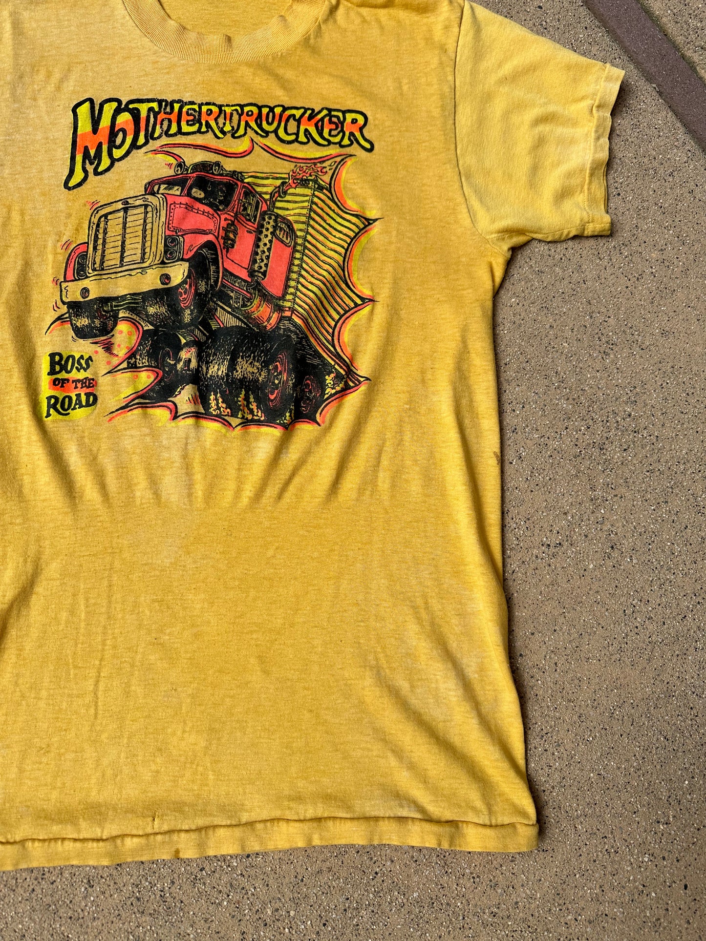 Vintage 1970's Mothertrucker T Shirt - Single Stitch