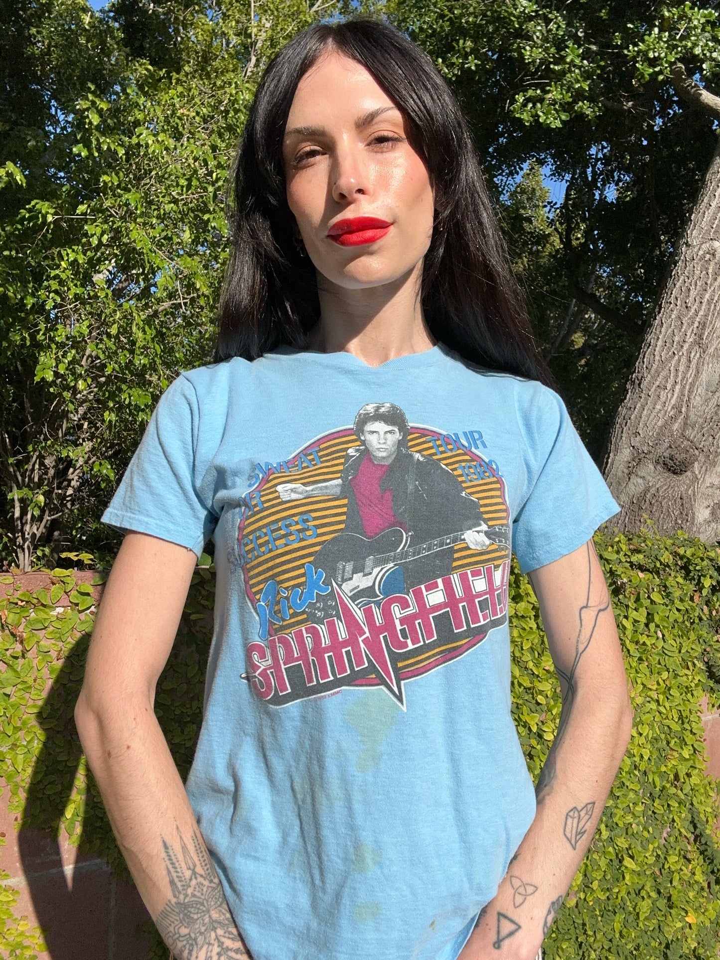 Rare Vintage Rick Springfield T Shirt, 1982, Single Stitch