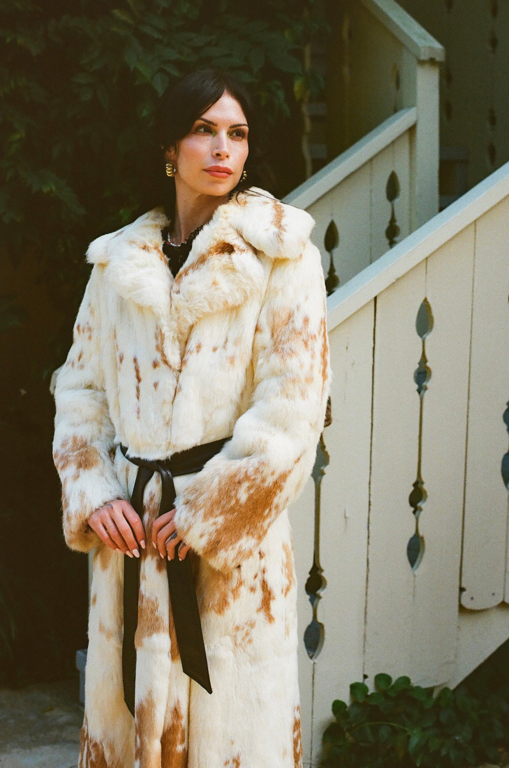 Rabbit fur coat vintage hotsell