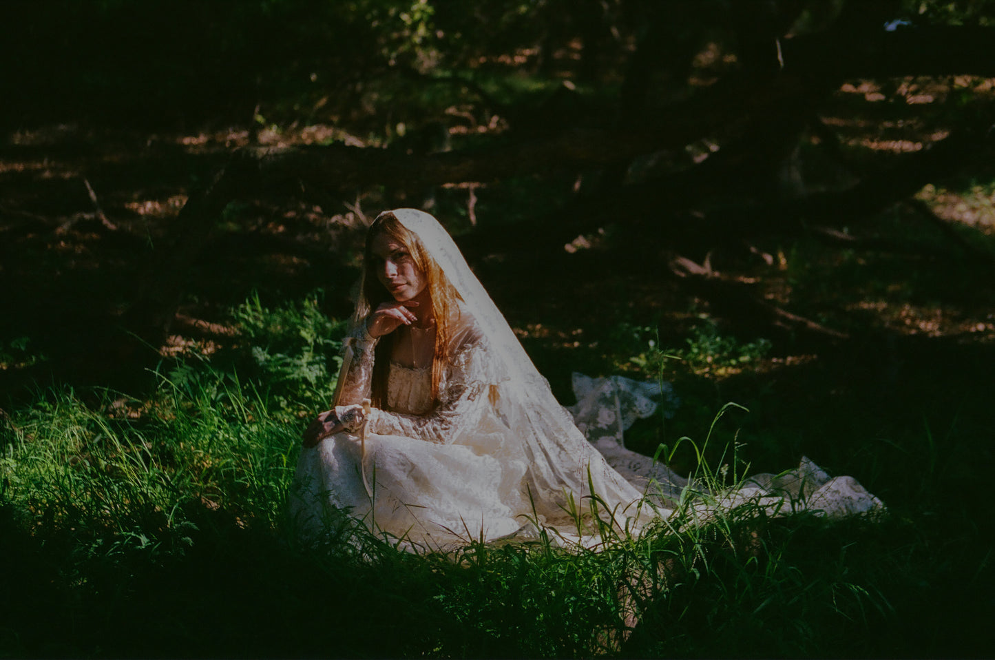 Heavenly Antique 1940’s Ivory Lace Dress with a Cathedral Train By: Maurer Originals - For Brielle