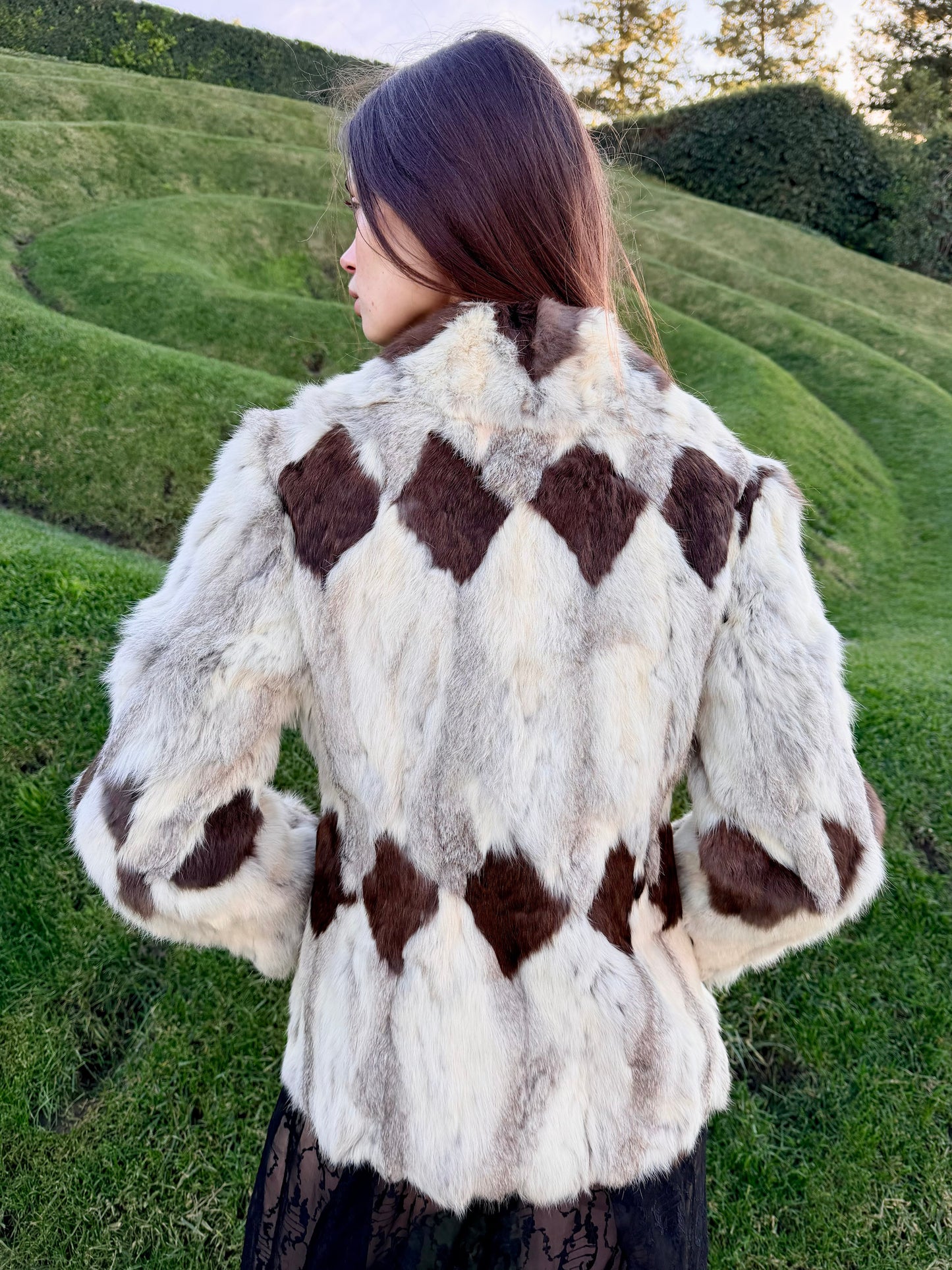 Rare Timeless Vintage 1970’s Patchwork Fur Coat Designed By: Odyssey - Made in Hong Kong