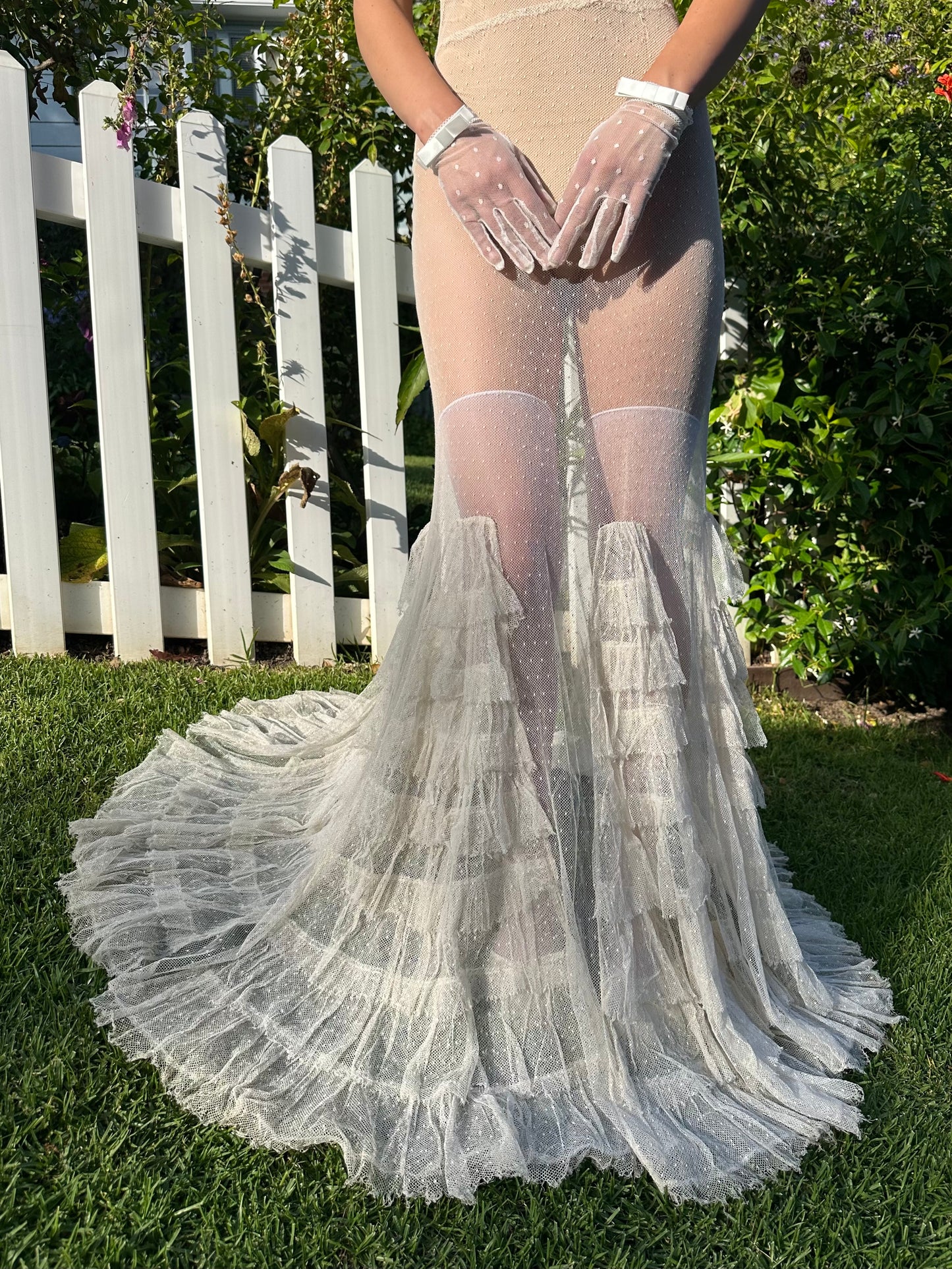 Rare One-of-a-Kind Ethereal 1930's 3-Piece Swiss Dot Bridal Gown/Wedding Dress