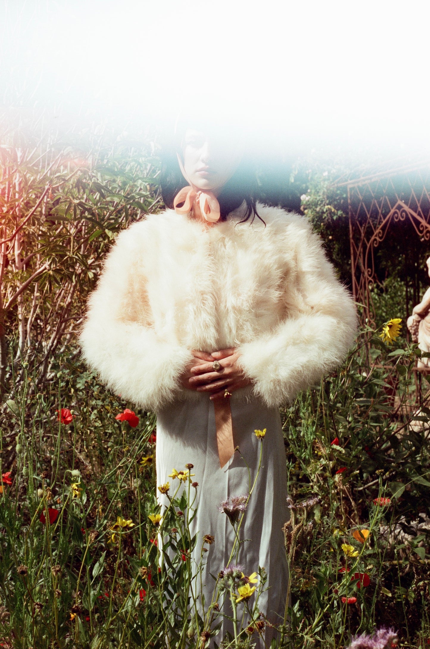 Heavenly Vintage 1970’s Marabou Feather Coat Jacket in Ivory