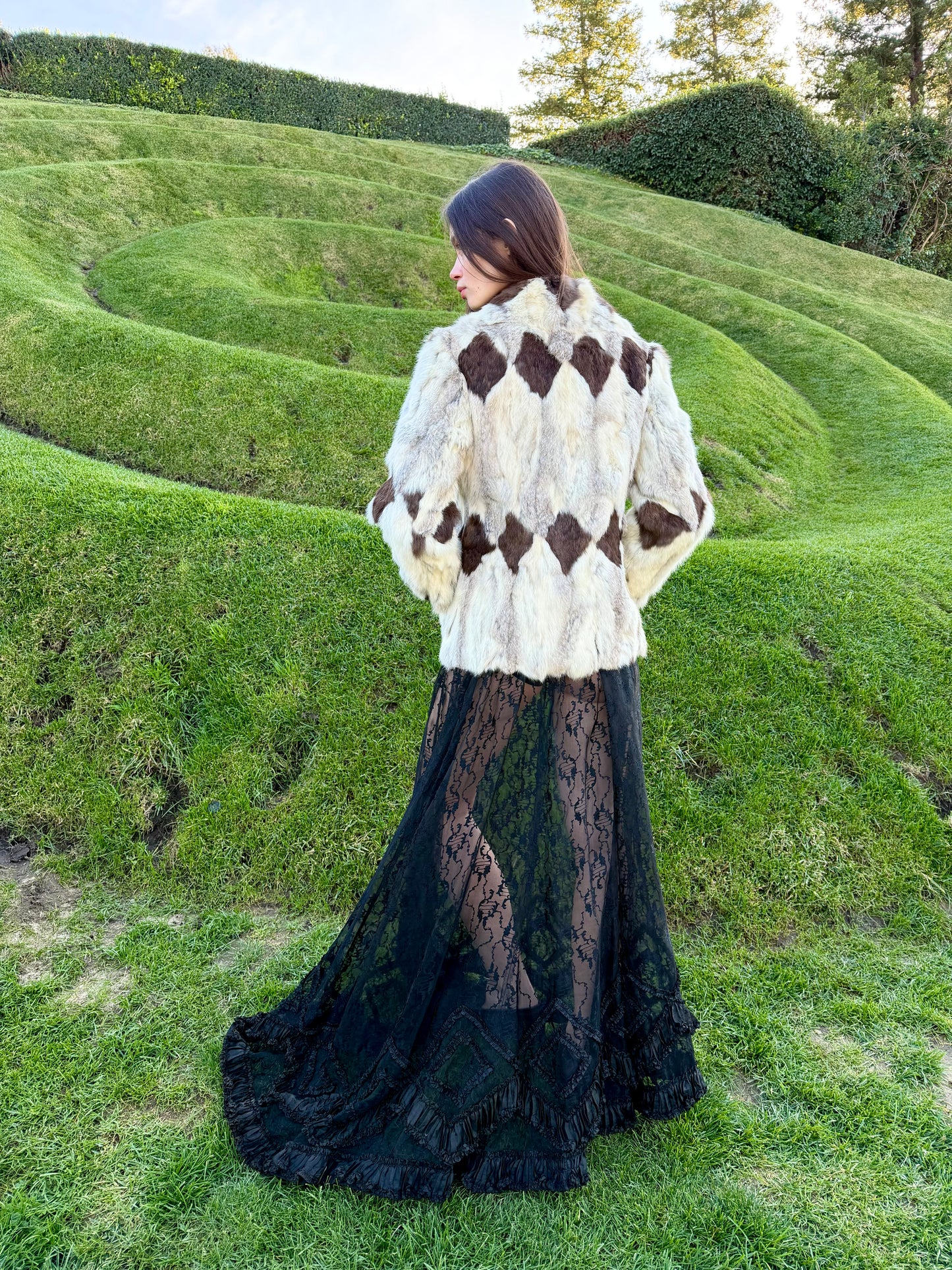 Rare Timeless Vintage 1970’s Patchwork Fur Coat Designed By: Odyssey - Made in Hong Kong