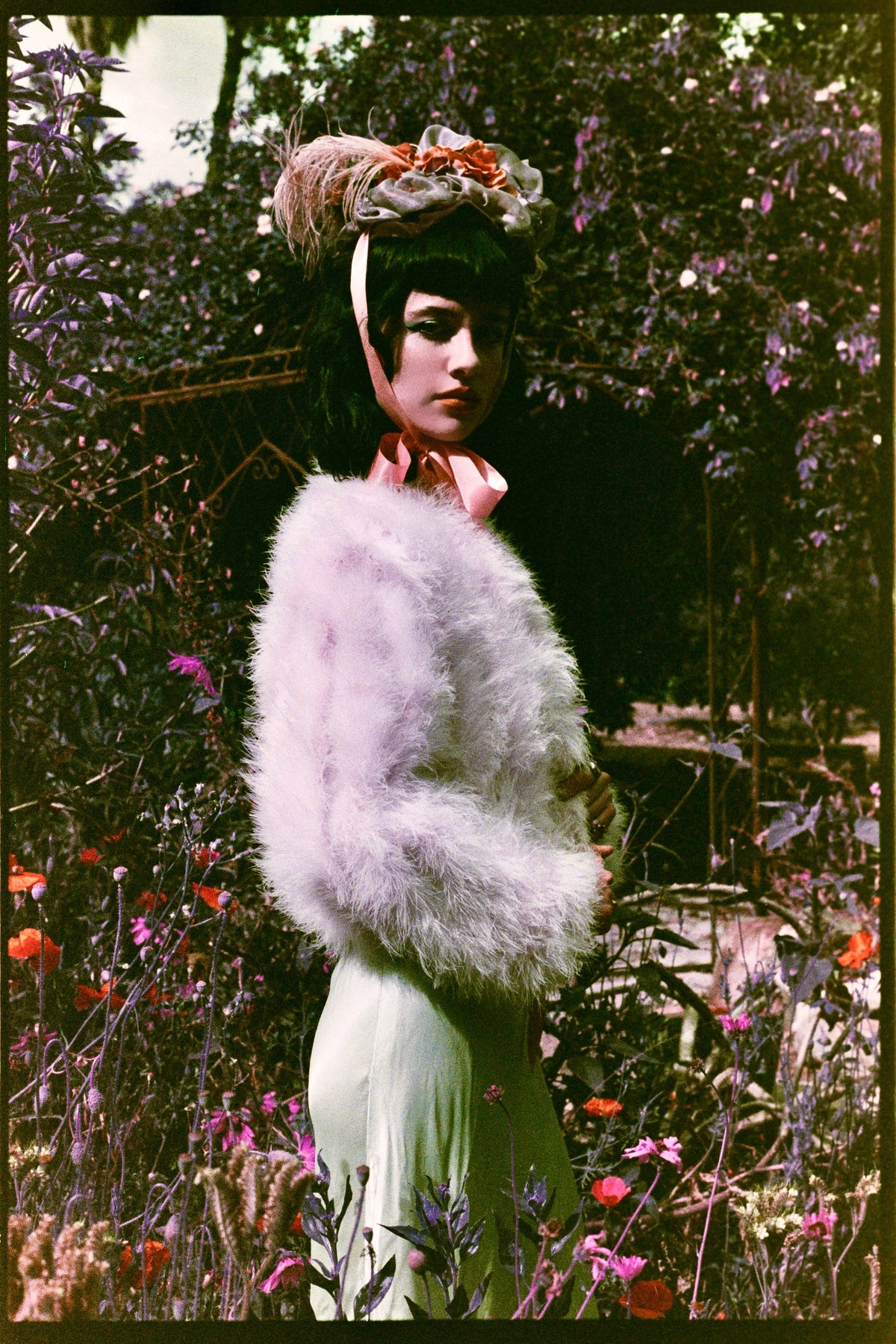 Heavenly Vintage 1970’s Marabou Feather Coat Jacket in Ivory