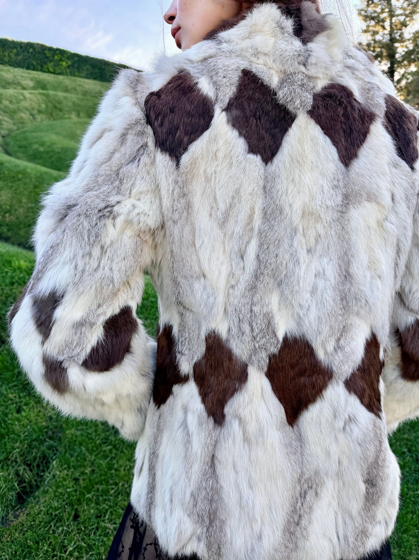 Rare Timeless Vintage 1970’s Patchwork Fur Coat Designed By: Odyssey - Made in Hong Kong