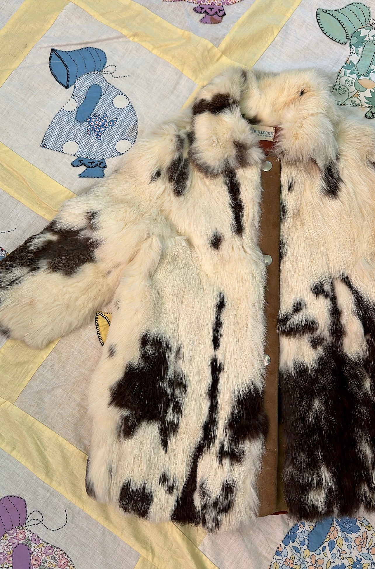 Rare Vintage 1950's Girls Spotted Fur Coat