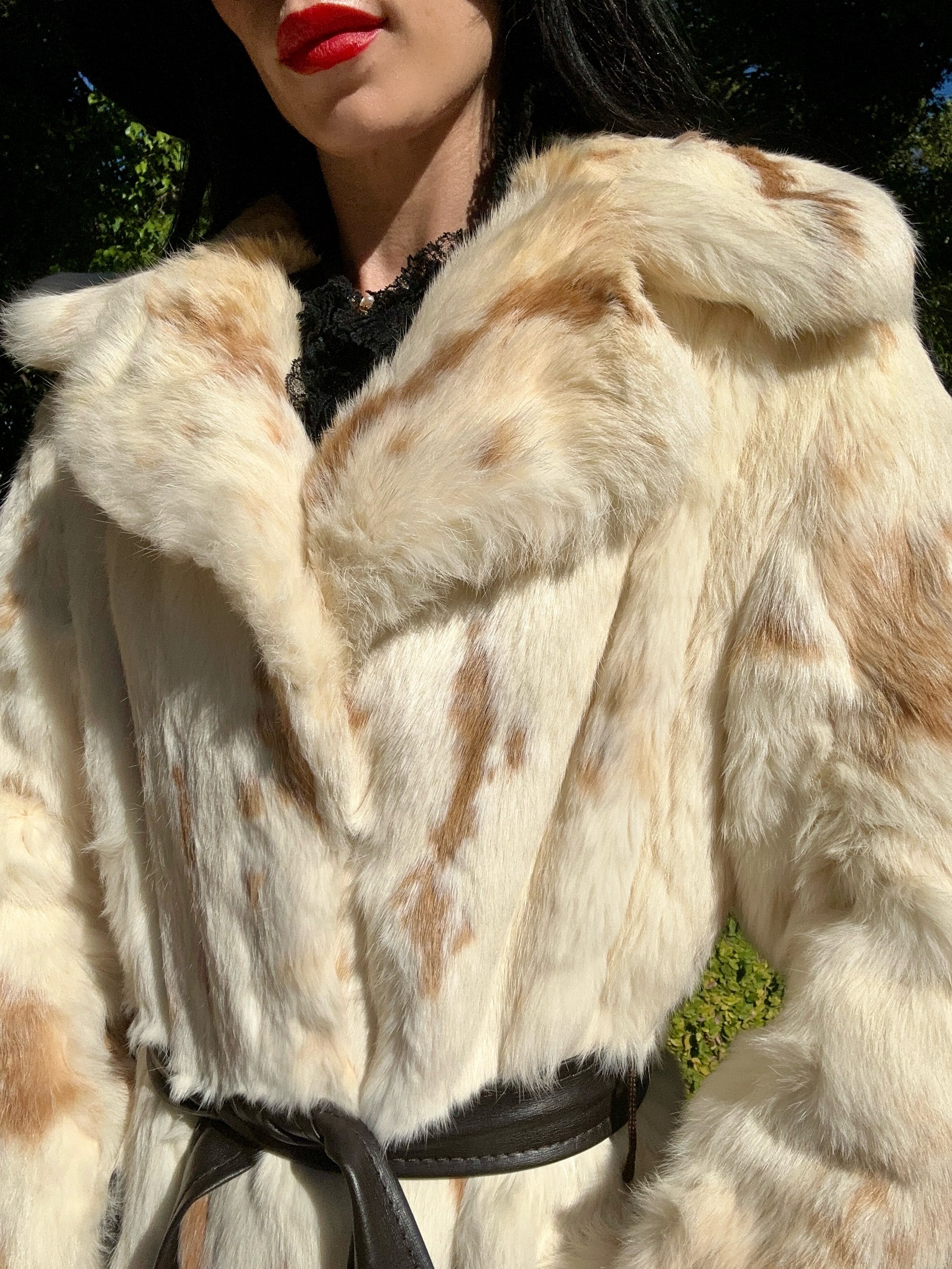 RARE factory Vintage 1970s fur coat